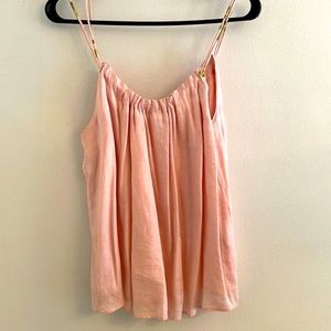 Soft pink white a shimmer.